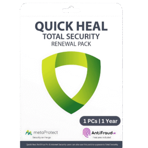 QUICK HEAL TOTAL SECURITY RENEWAL KEY (TR1UP)- 1 USER 1 YEAR (UPGRADE PACK)