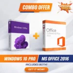 Windows 10 Pro + Office 2016 Professional Plus Combo Pack